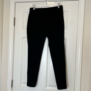 Theory Black Dress Pants size 4 Flat Front Ankle length Adjust Waist